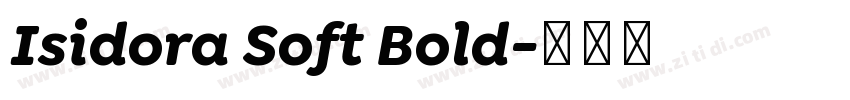 Isidora Soft Bold字体转换